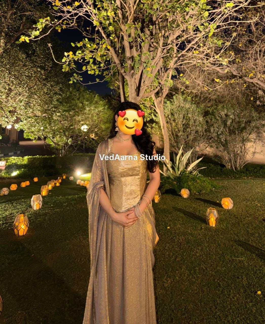 Wine Bandhani Three-Piece Kurta Set — customer photo